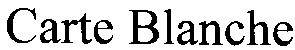 carte blanche