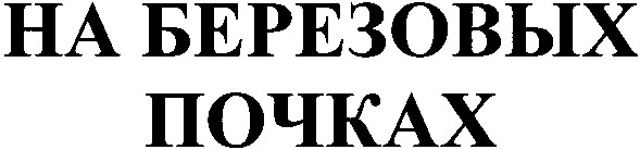 на березовых почках