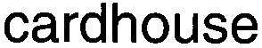 cardhouse