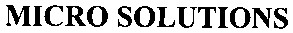 micro solutions