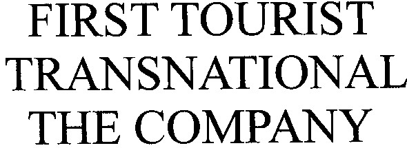 first tourist