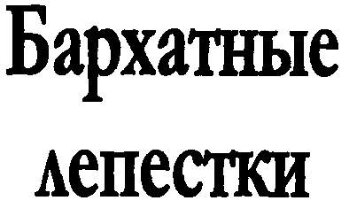 бархатные