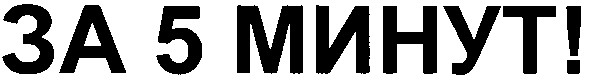 за 5 минут!
