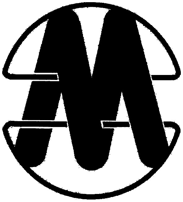 м
