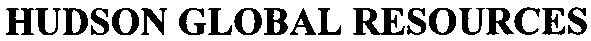 hudson global resources