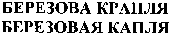 березова крапля
