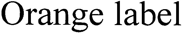 orange label