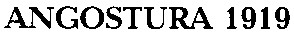 angostura 1919
