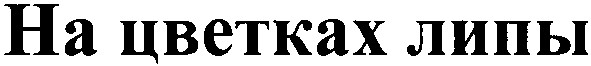 на цветках липы