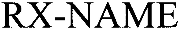 rx - name