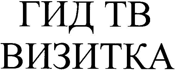 гид тв визитка