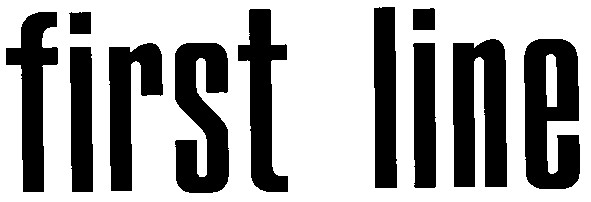 first line
