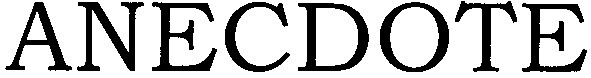 anecdote