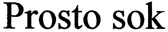 prosto sok