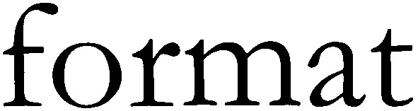 format