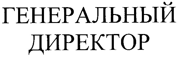 генеральный директор