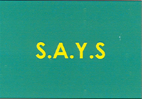 s.a.y.s