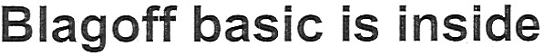 blagoff basic is inside