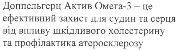 доппельгерц актив омега-3-це ефективний захист для судин та серця від впливу шкідливого холестерину та профілактика атеросклерозу