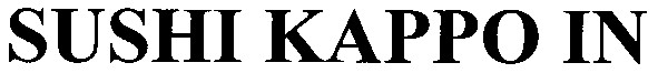 sushi kappo in