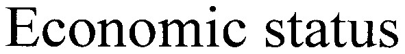 economic status