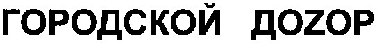 городской доzор