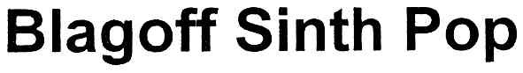 blagoff sinth pop