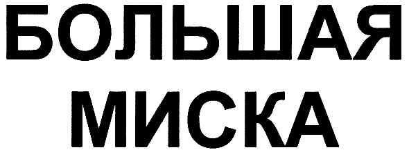 большая миска