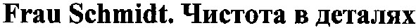 fray schmidt.чистота в деталях