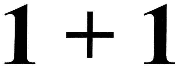 1+1