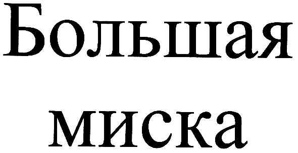 большая миска