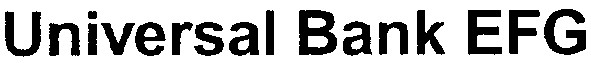 universal bank efg