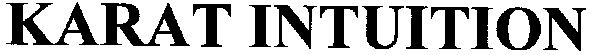 karat intuition