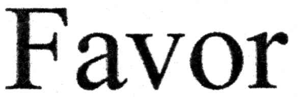 favor