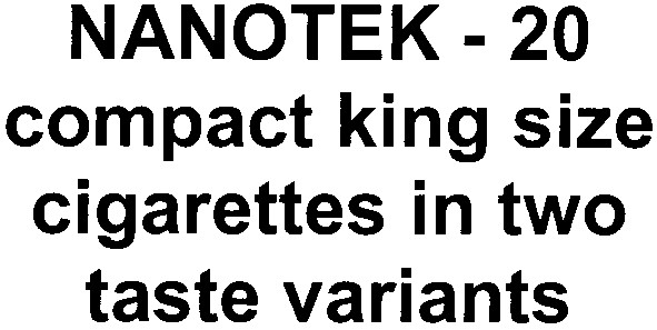 compact king size cigarettes in two taste variants