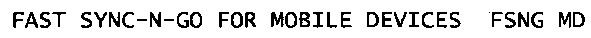 fast sync-n-go for mobile devices fsng md