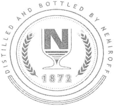 distilled and bottled by nemiroff