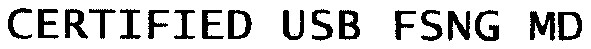 certified usb fsng md