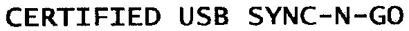 certified usb sync-n-go