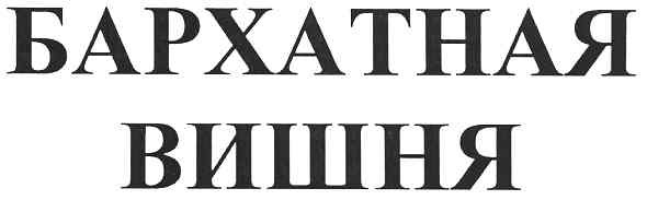 бархатная вишня