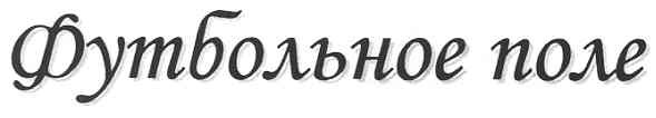 футбольное поле