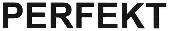 perfekt