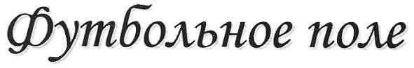 футбольное поле