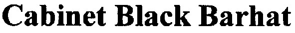 cabinet black barhat