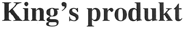 king`s produkt