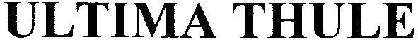 ultima thule