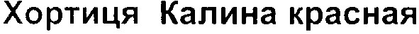 хортиця калина красная