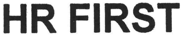 hr first