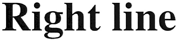 right line