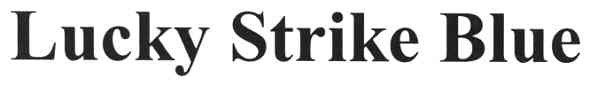 lucky strike blue